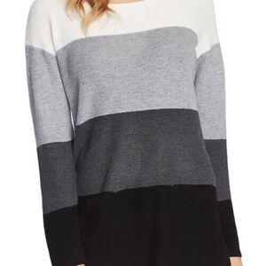 Vince Camuto Sweater Womens Colorblock Knit Two-Pocket, Size XS, NWT